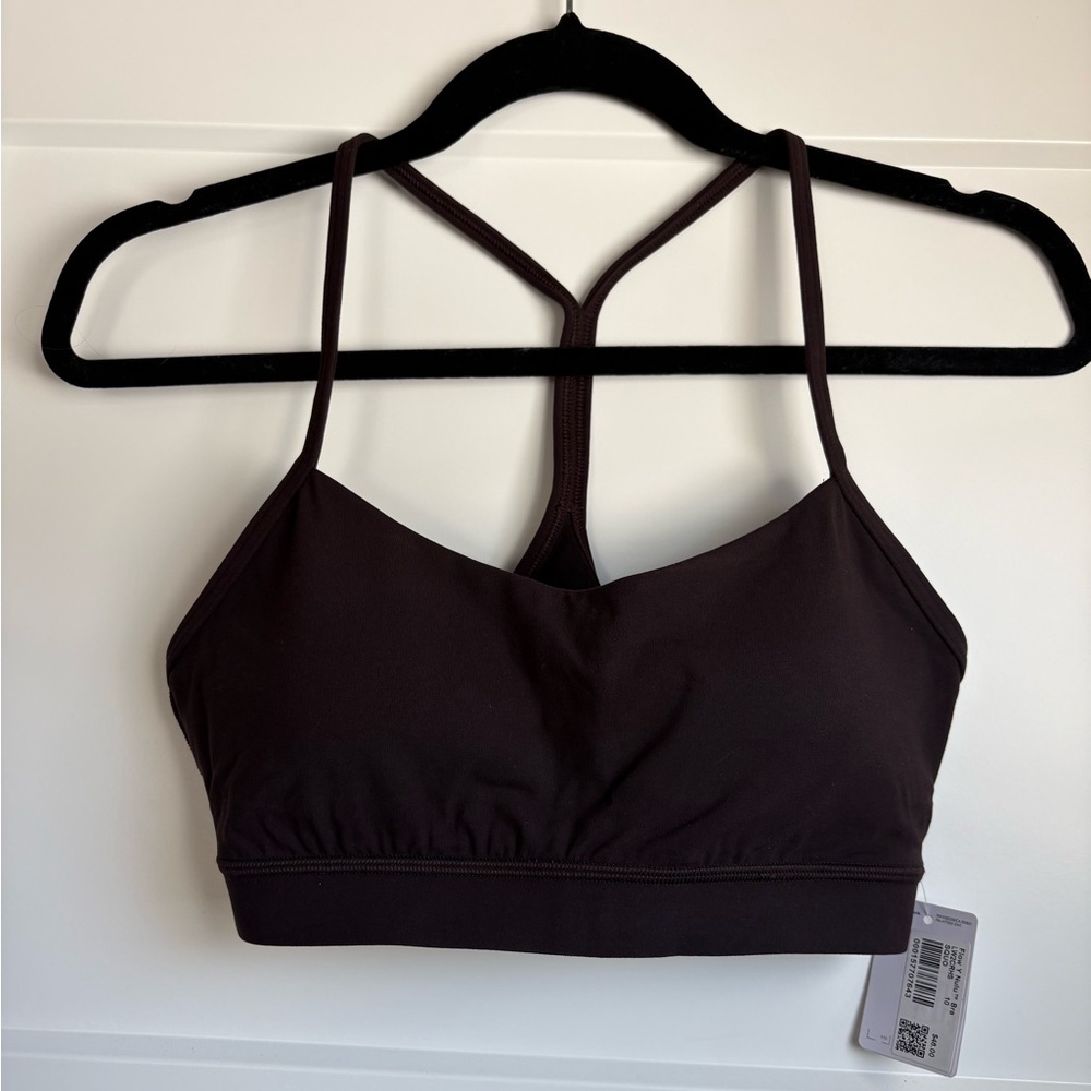 Women's Lululemon Flow Y Nulu Sports Bra in Sequoia